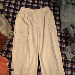 White tailored pants
